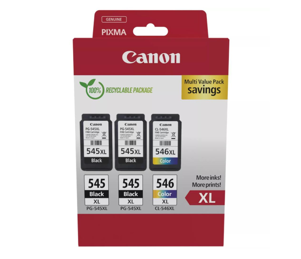 Canon Zestaw 3 tuszów PG-545XL x 2 + CL-546XL x 1 - 1227039 - zdjęcie 3